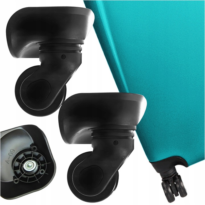 2 SZT CZARNE KÓŁKO DO WALIZKI CZĘŚCI WALIZEK TORBY A09