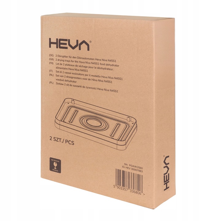 Sita do suszarki HEVA NIVA ze stali nierdzewnej 3D wymienne dodatkowe 2 SZT