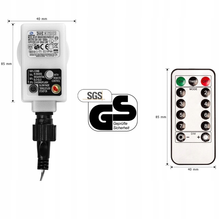 DRZEWKO ŚWIECĄCE 220 CM ŚWIĄTECZNE LAMPKI LED