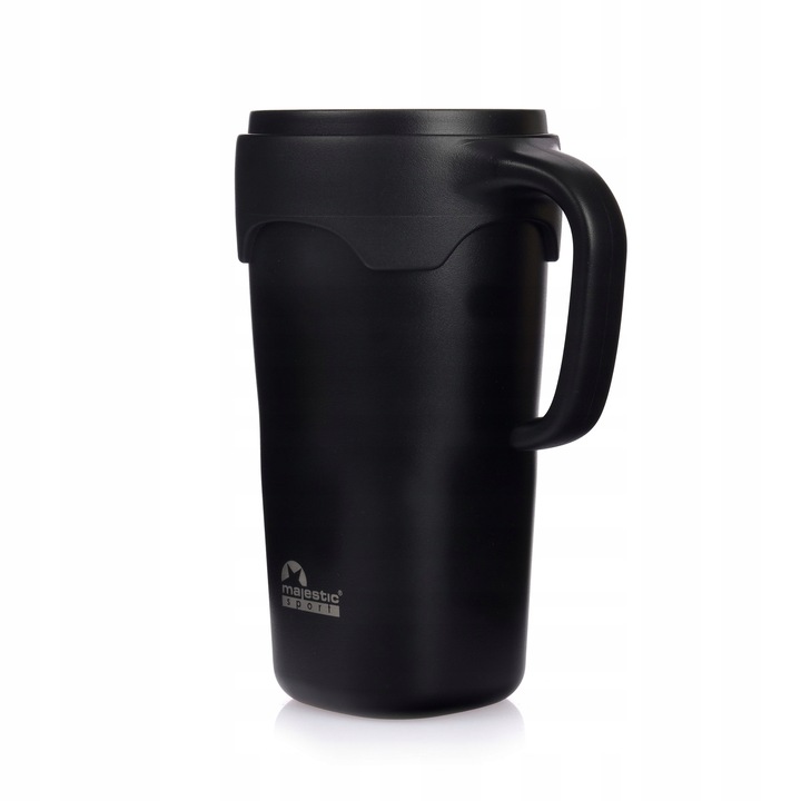 Kubek Termiczny Ze Słomką Majestic Sport Jelly 650 ml Czarny