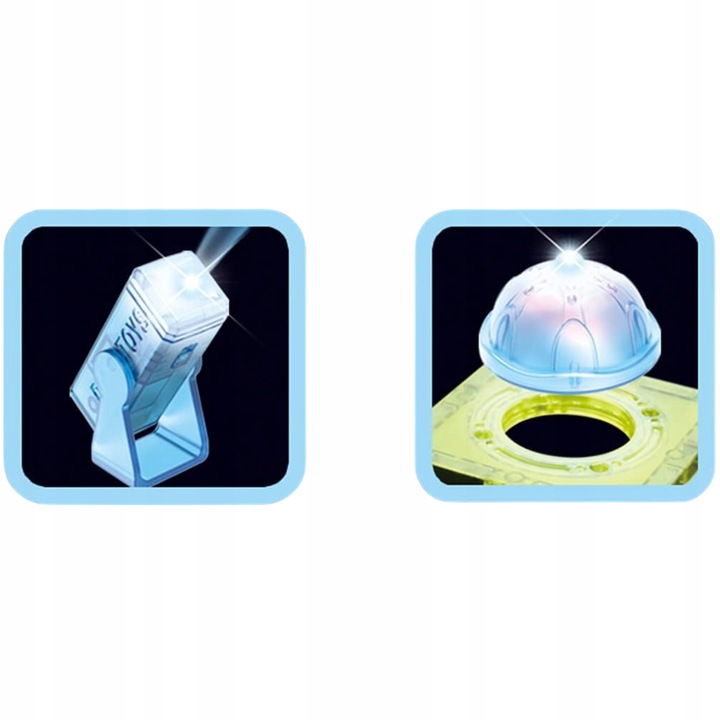 KLOCKI MAGNETYCZNE ŚWIECĄCE STEM 75 ELEMENTÓW TOR KULKOWY LED3+ MAGNA TILES