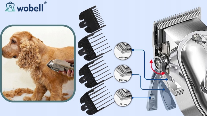 Maszynka do strzyżenia zwierząt dla psa kota golarka cicha profesjonalna
