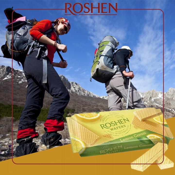 Pakiet Wafle Lemon Cytrynowe 16x216 g Roshen