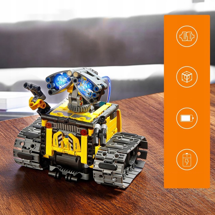 PROGRAMOWALNY ROBOT DUŻY ZESTAW KONSTRUKCYJNY APP I PILOT KONTROLA 672EL