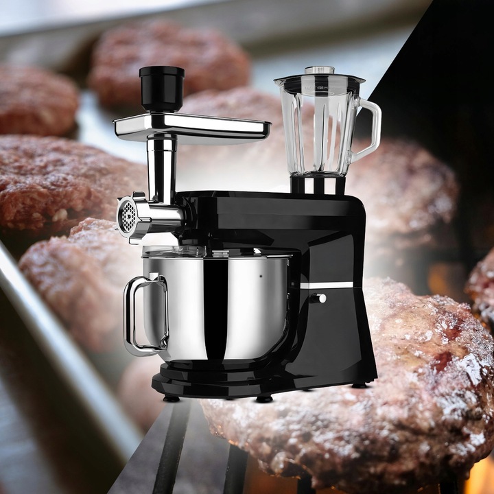 ROBOT KUCHENNY PLANETARNY Z MISĄ BLENDER MASZYNKA DO MIĘSA MIKSER 5w1 3200W