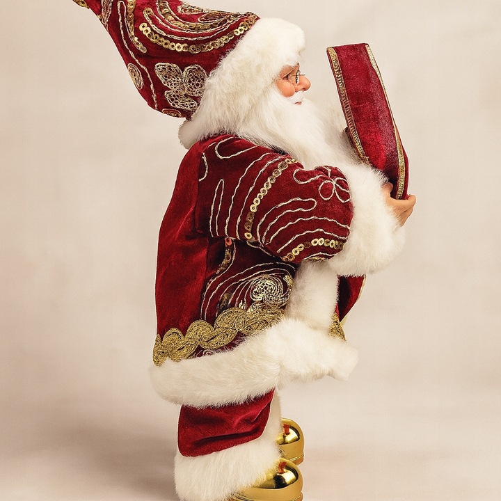ŚPIEWAJĄCY I TAŃCZĄCY MIKOŁAJ Z PREZENTAMI DUŻY 40 CM NA ŚWIĘTA, DLA DZIECI
