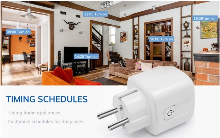 GNIAZDKO ELEKTRYCZNE WIFI STEROWANIE SMARTFONEM LAMPKI ŚWIĄTECZNE TERMOSTAT