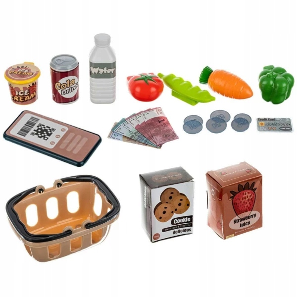 INTERAKTYWNA DUŻA KASA FISKALNA SKLEPOWA TAŚMA WAGA AKCESORIA MIKROFON