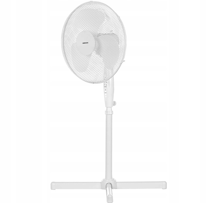 STOJĄCY WENTYLATOR PODŁOGOWY MD18795 BIAŁY 3 PRĘDKOŚCI TIMER + PILOT