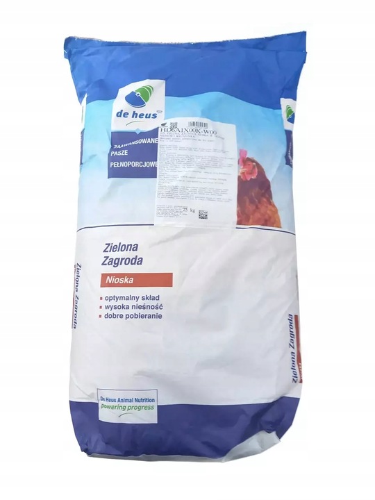 Pasza dla kur niosek: zielona zagroda nioska - kruszonka De Heus 25kg