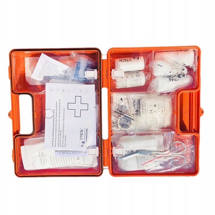 APTECZKA PIERWSZEJ POMOCY ZAKŁADOWA PRZENOŚNA PRZEMYSŁOWA BIUROWA K10