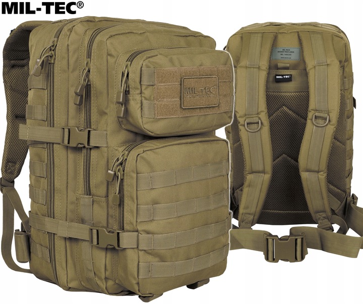 PLECAK WOJSKOWY TAKTYCZNY MILITARNY MIL-TEC ASSAULT TURYSTYCZNY 36L COYOTE
