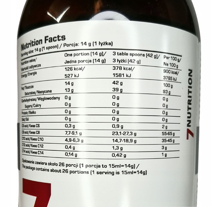 Keto Produkty Olej MCT Dieta Tłuszczowa 2x 400ml C6 C8 C10 C12 C14