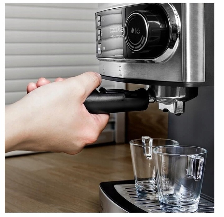 EKSPRES DO KAWY KOLBOWY Cecotec Power Espresso 20 srebrny/szary