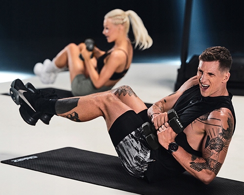 HANTLE Hantel neoprenowy 2x3kg CIĘŻARKI Zipro