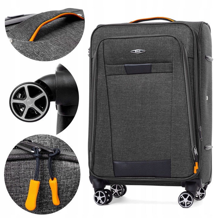 RGL średnia WALIZKA PODRÓŻNA 4 KÓŁKACH TORBA XL