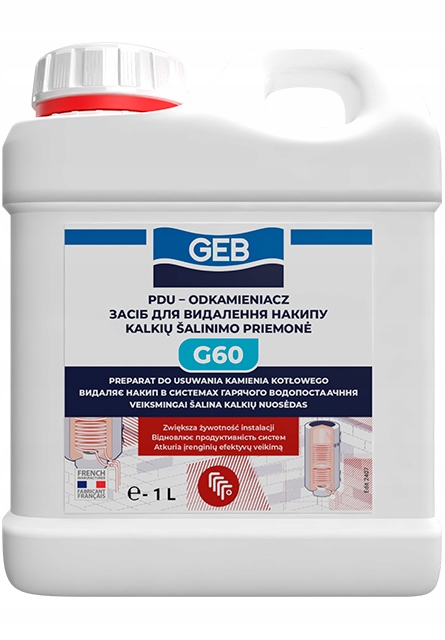 Preparat do usuwania kamienia kotłowego GEB PDU G60