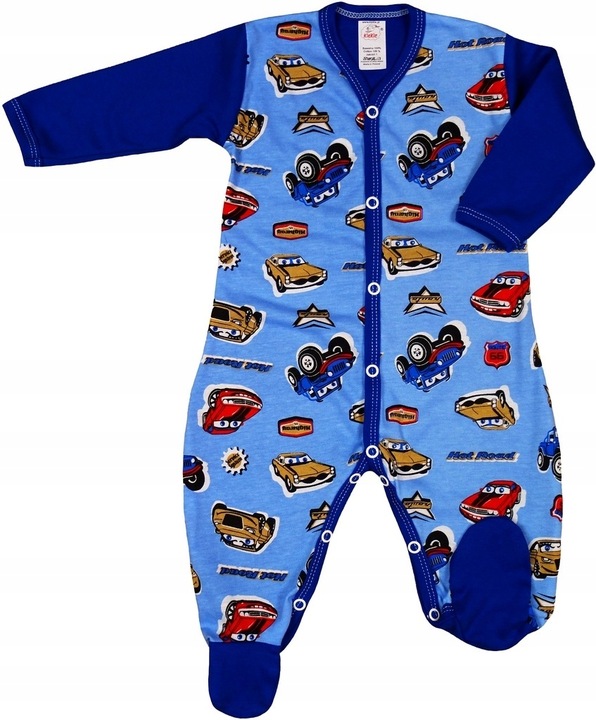 PAJAC pajacyk rozpinany DUŻO WZORÓW r 68 KLEKLE