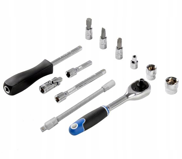 ZESTAW KLUCZY NASADOWYCH NASADKI TORX BITY 38 1/4" KLUCZE NASADOWE