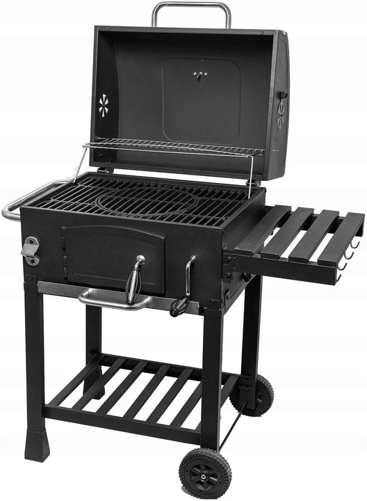 Grill Węglowy Activa Mastercook Angular Ruszt Żeliwny 57,5 x 42,0 cm