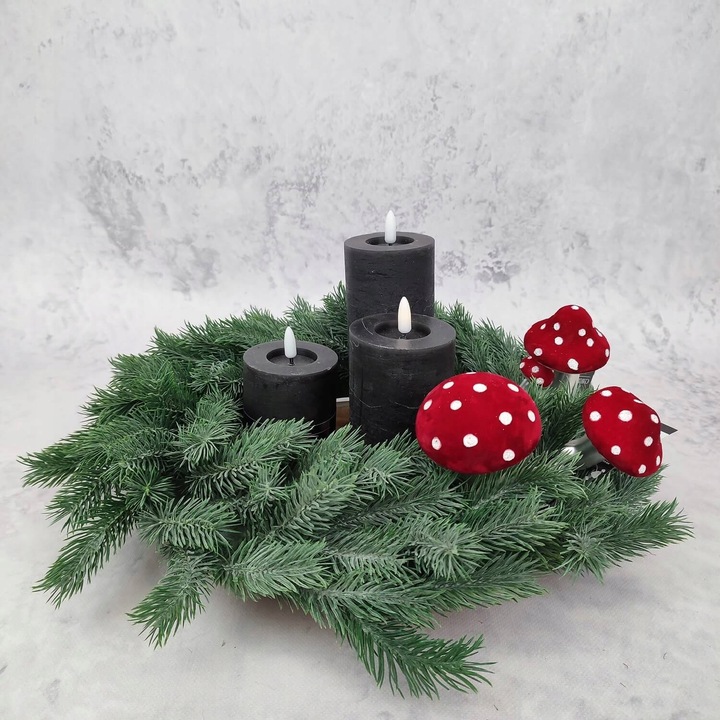 Grzybki muchomorki bombki na klipsie bombka muchomorek komplet 12 szt.