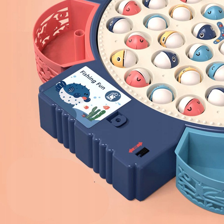 GRA ZRĘCZNOSCIOWA ŁOWIENIE RYBEK NA MAGNES KOTEK WĘDKI PUZZLE DLA DZIECI