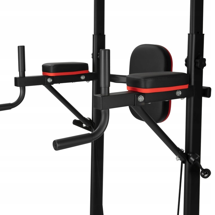 DRĄŻEK STACJONARNY WIELOFUNKCYJNY DO PODCIĄGANIA PORĘCZE DO ĆWICZEŃ DIPÓW