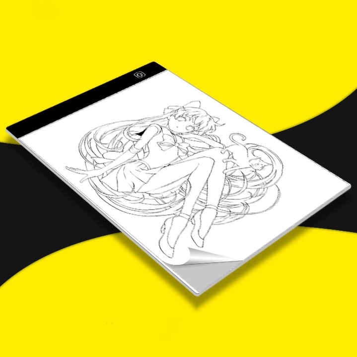 Podświetlana Deska Tablica Kreślarska Tablet Graficzny do Rysowania LED A4