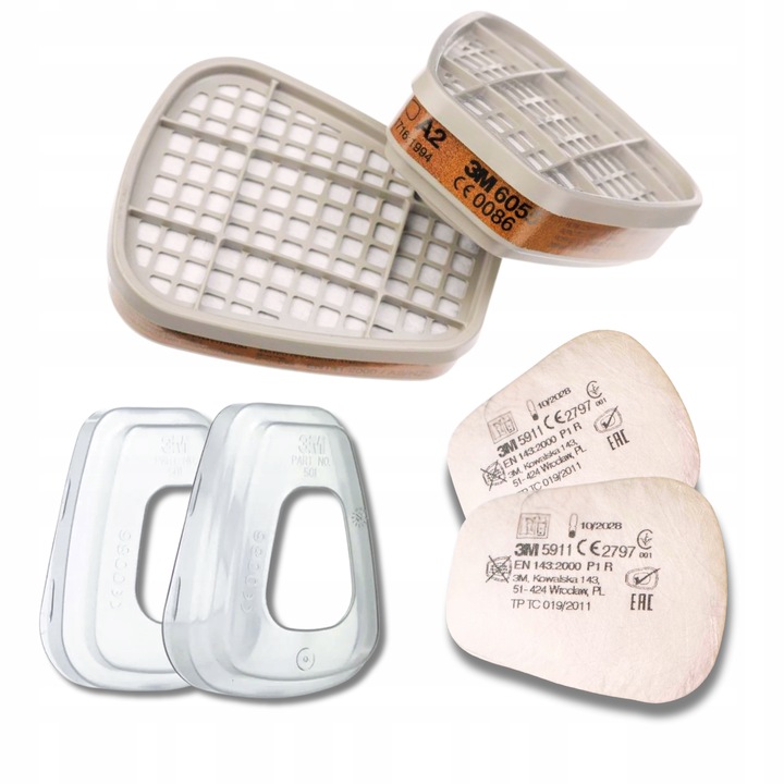 Maska 3M 6200/6300 półmaska M/L do filtrów 6051 6055 6057 6059 6099 6035