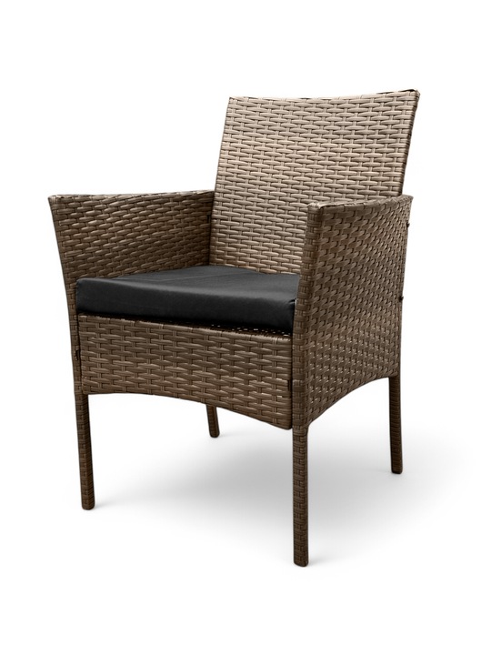 ZESTAW MEBLI OGRODOWYCH NM04 MTG MEBLE OGRODOWE TECHNORATTAN BRĄZ JASNY