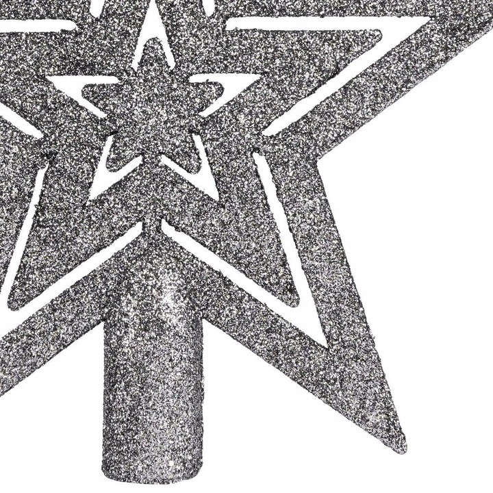 45x Bombki CHOINKOWE świąteczne nietłukące SREBRNE zestaw bombek na choinkę