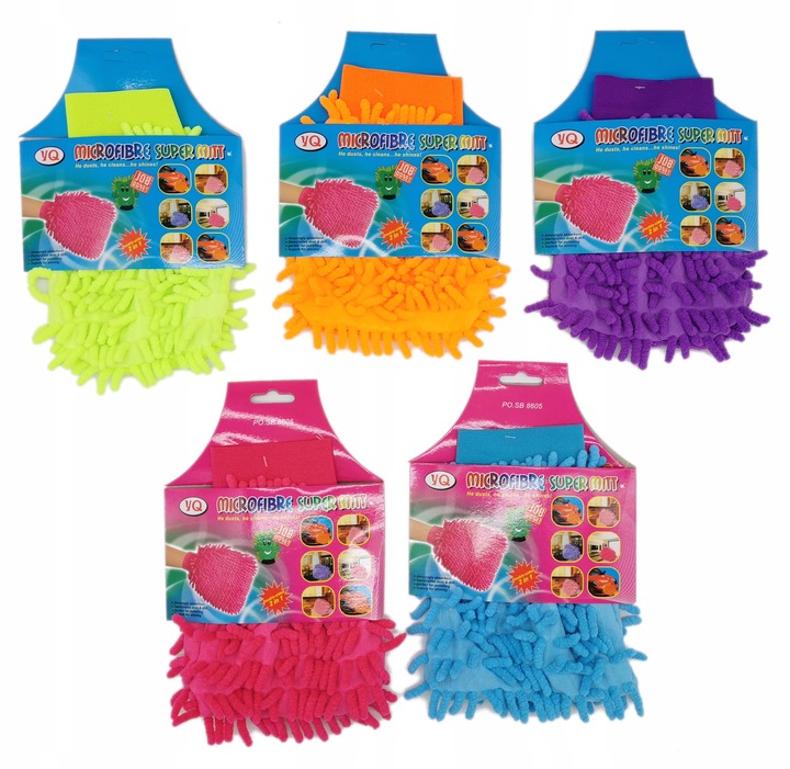 Rękawica z mikrofibry do czyszczenia kurzu mycia