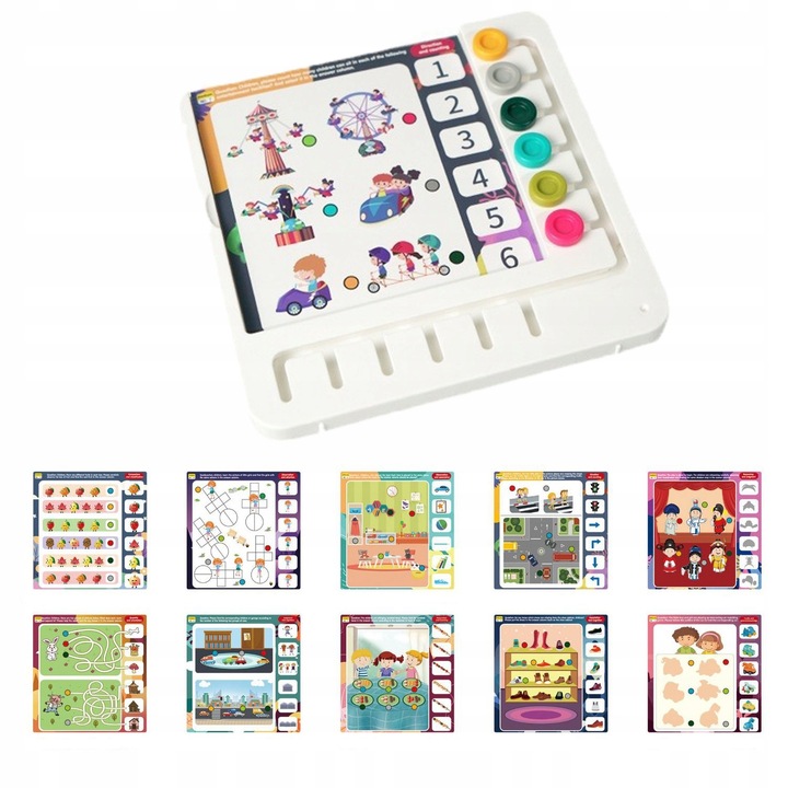 GRA LOGICZNA EDUKACYJNA 60 GIER DLA DZIECI PREZENT DLA 3 4 5 6 7 8 9 LATKA