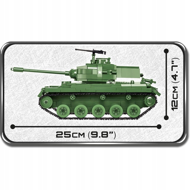 Klocki COBI-2239 Amerykański Czołg M41A3 WALKER BULLDOG