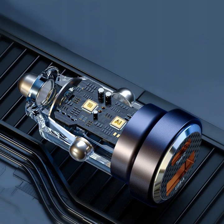 ŁADOWARKA SAMOCHODOWA SZYBKA QUICK USB / USB-C 30W