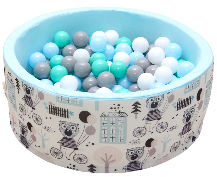 Suchy basen z piłkami kulkami 200szt dla dzieci piłeczkami 80x30 kojec
