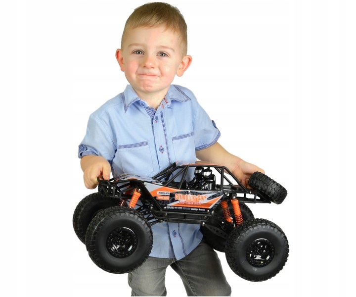 AUTO ZDALNIE STEROWANE SAMOCHÓD RC 48 CM WIELKI CRAWLER 4x4 POMARAŃCZ