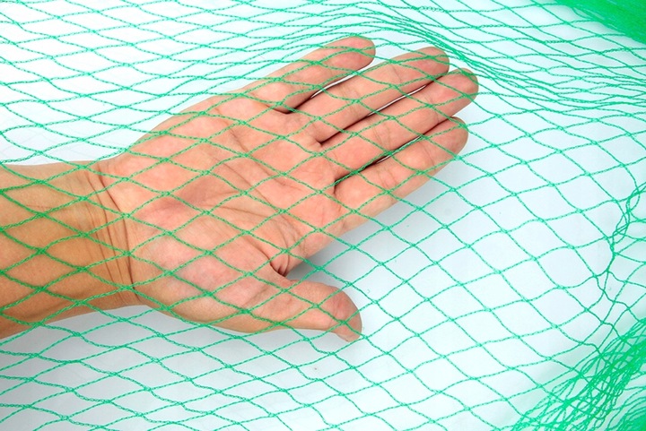 SIATKA NA OCZKO WODNE OCHRONNA NA truskawki PTAKI WZMACNIANA 4x5m +KOTWY