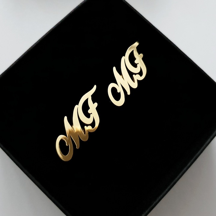 spinki do mankietów z Twoimi Inicjałami - mosiądz