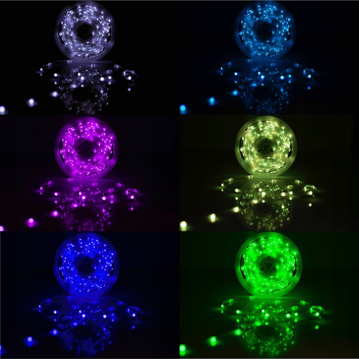 Magiczne lampki Choinkowe RGB USB IP65 200 led 10m Pilot Aplikacja DC 5V