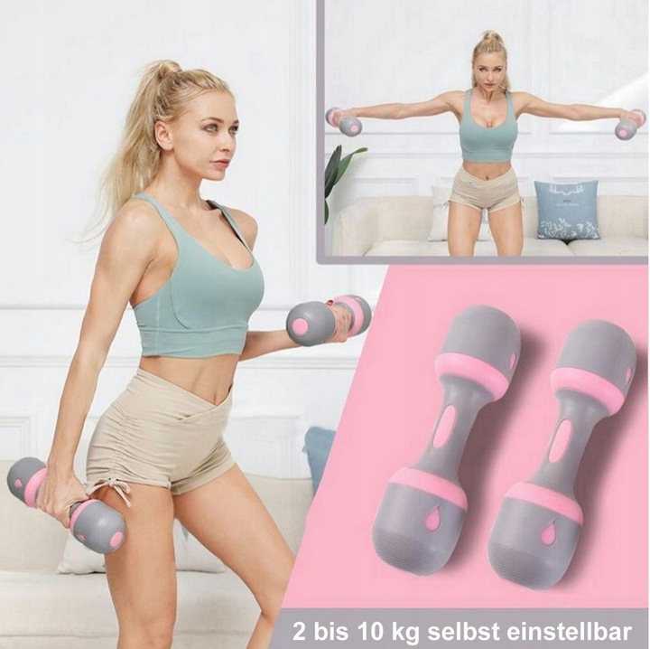 HANTLE REGULOWANE 2 X 5 KG ZESTAW STAL ANTYPOŚLIZGOWE SOLIDNE 10 KG