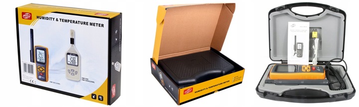 HIGROMETR MIERNIK WILGOTNOŚĆ TEMPERATURA POWIETRZA TERMOHIGROMETR BENETECH