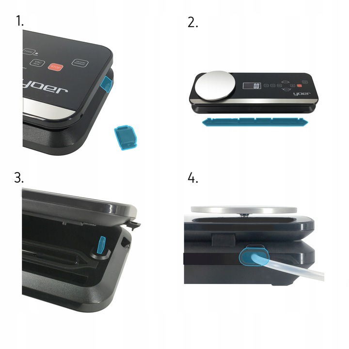 Zgrzewarka próżniowa Pakowarka żywności Yoer AUTOMATYCZNA +Pojemniki +WAGA