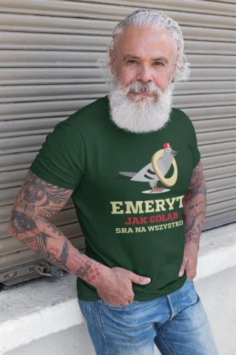 Prezent EMERYTA Emerytura KOSZULKA BĄDŹ JAK GOŁĄB