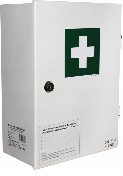 ŚCIENNA APTECZKA PIERWSZEJ POMOCY AS30 BIAŁA
