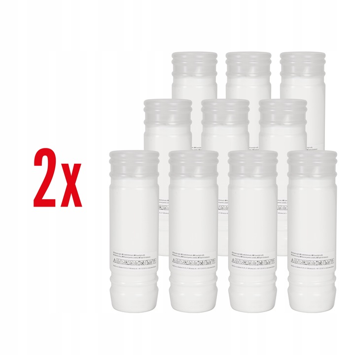 Trwałe wkłady do zniczy tanie 20 sztuk ok. 3 dni 17,5 cm Gloria G4 Bispol