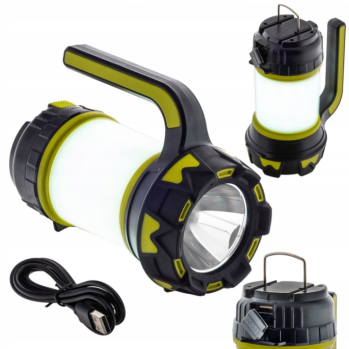 LATARKA LED KEMPINGOWA TURYSTYCZNA BIWAKOWA LAMPA PODRĘCZNA SZPERACZ