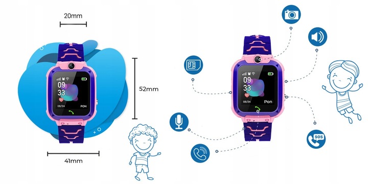 Zegarek CALMEAN EASY Smartwatch Dzieci IP67 GSM