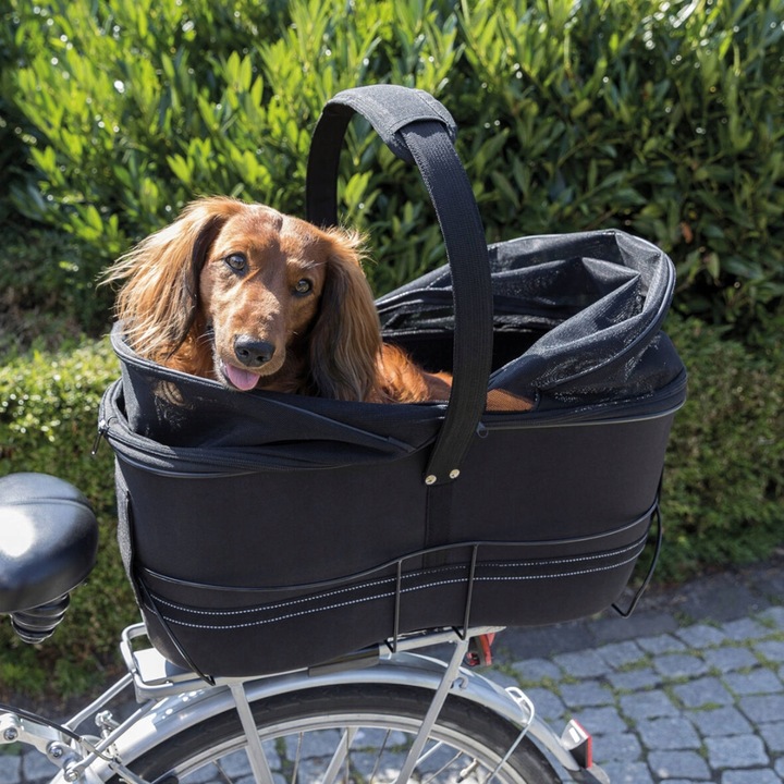 KOSZ TRANSPORTER dla Psa Psów na BAGAŻNIK Rower Szeroki TRIXIE 29x49x60cm
