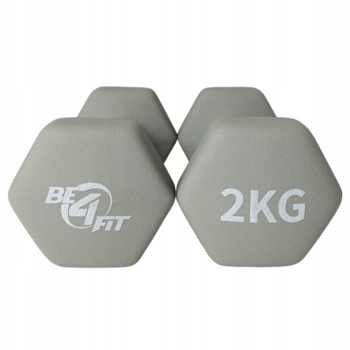 Zestaw Hantli Ciężarki Hantle Neoprenowe Żeliwne do Ćwiczeń 2x 2kg PREZENT